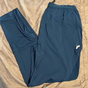 Men's Navy Joggers with Side Zipper